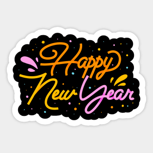 Happy New Year Sticker